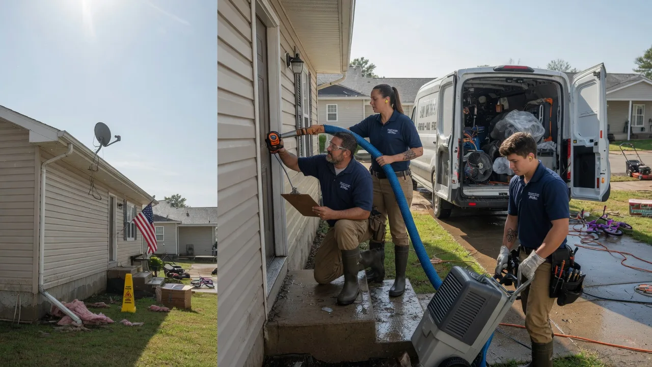 Ceiling Water Damage Restoration in Adair, IL near me